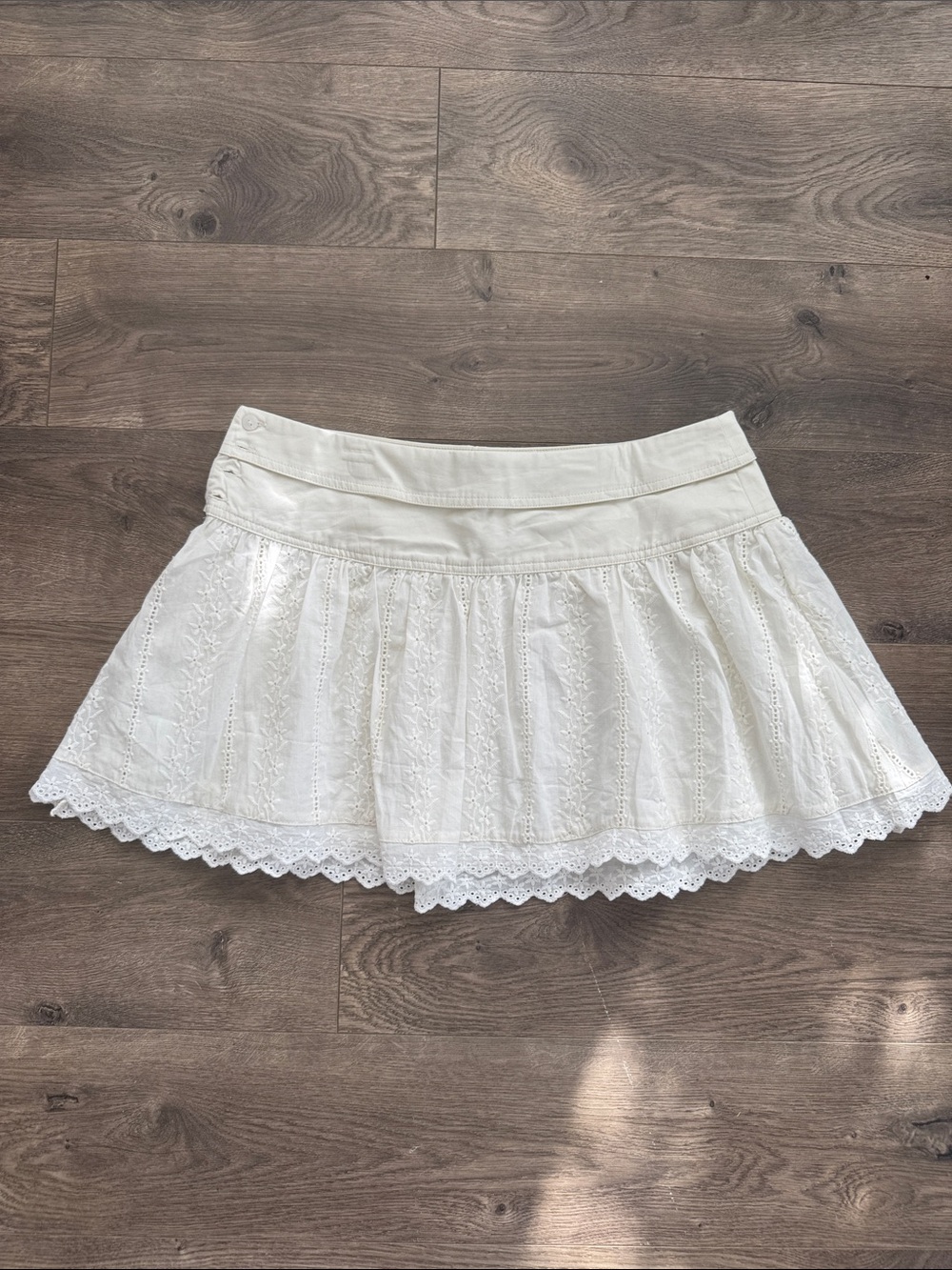 Princess Polly White Eyelet Lace Circle Skirt
